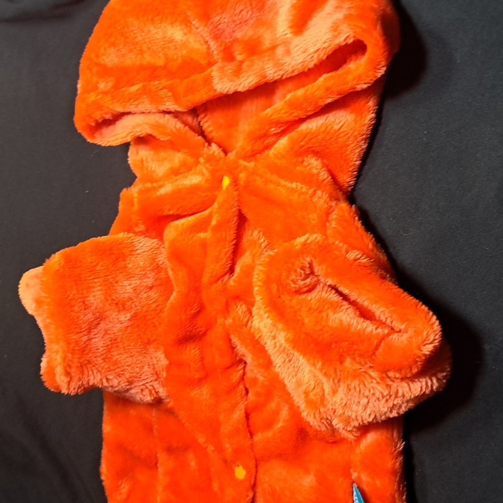 Orange Halloween Pumpkin Dogs Costume - Picture 2 of 3